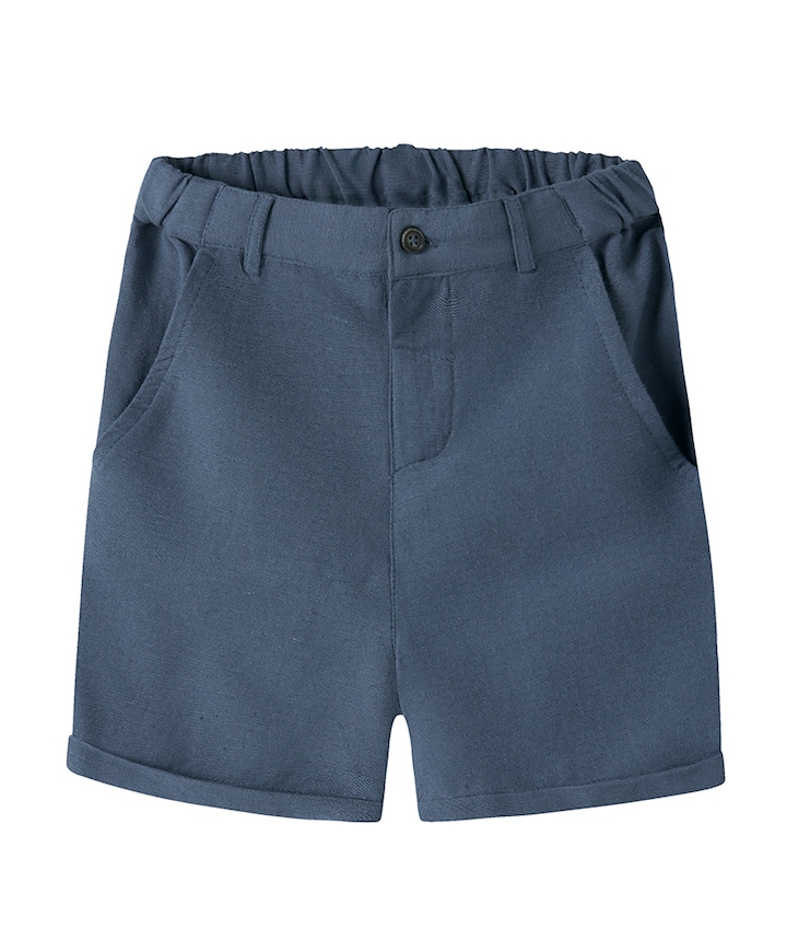 NMMFAHER SHORTS jongens korte broek blauw