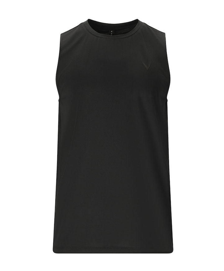 Heren singlet zwart