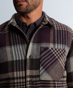 Heren overshirt blauw