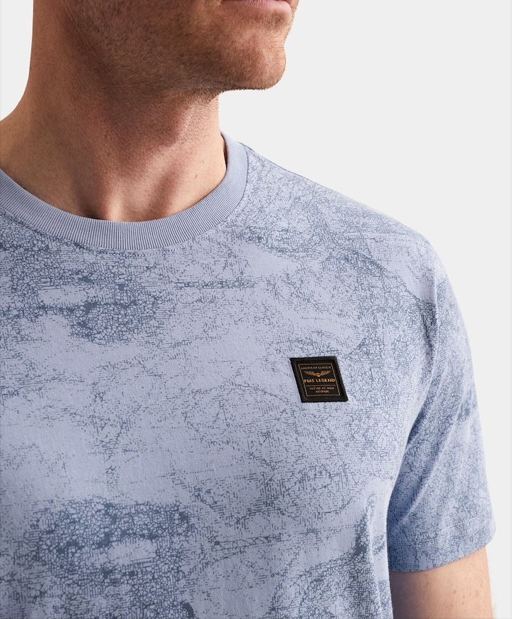 Heren T-shirt blauw