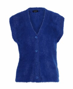 Dames gilet blauw
