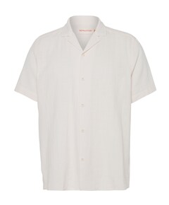 Heren overhemd korte mouw ecru