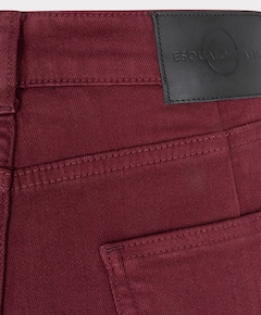 Barrel denim dames jeans bordeaux