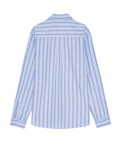 Heren overhemd lange mouw blauw