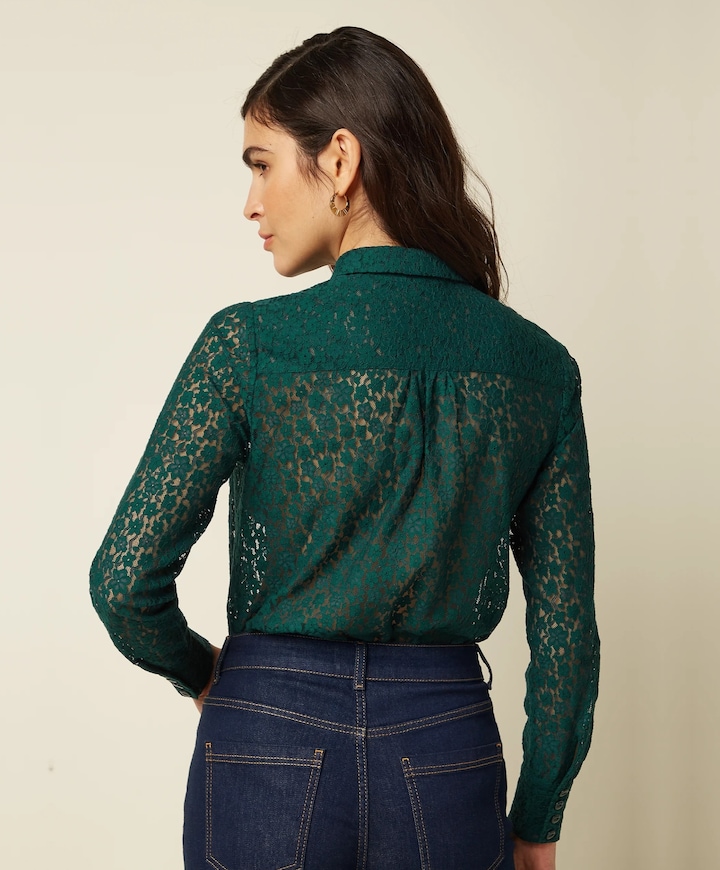 Dames blouse groen