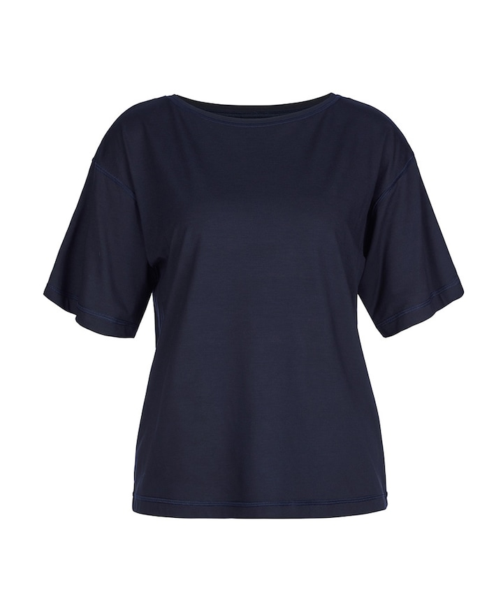 Dames pyjamatop blauw