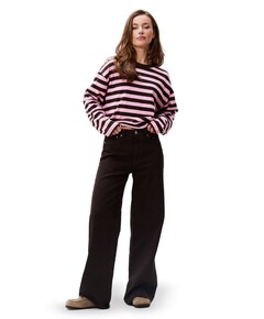 Loose fit jeans dames jeans bruin