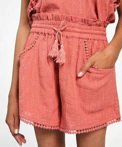 CLOVER LUREX CO 503 G meisjes korte broek roze