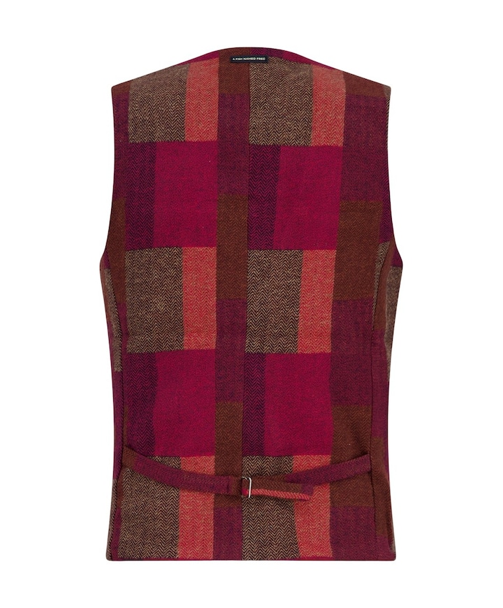 Heren gilet bordeaux