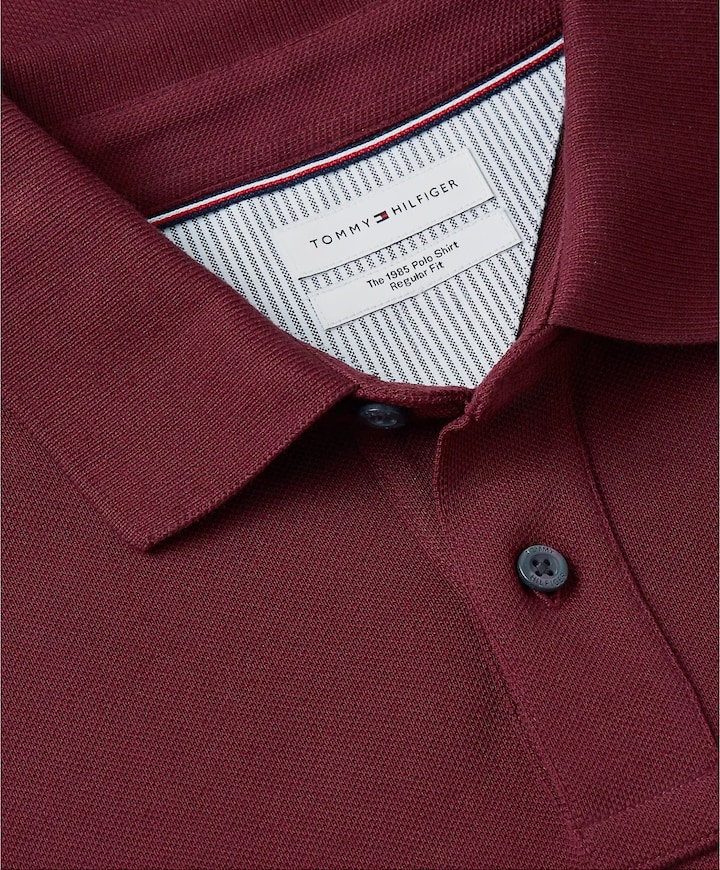 Heren polo bordeaux