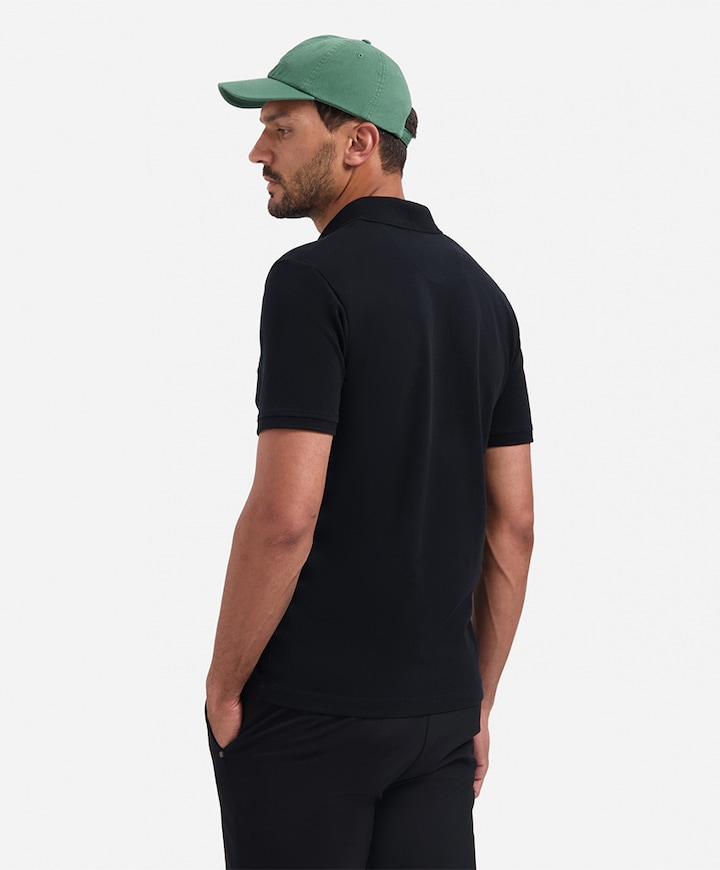 Heren polo zwart