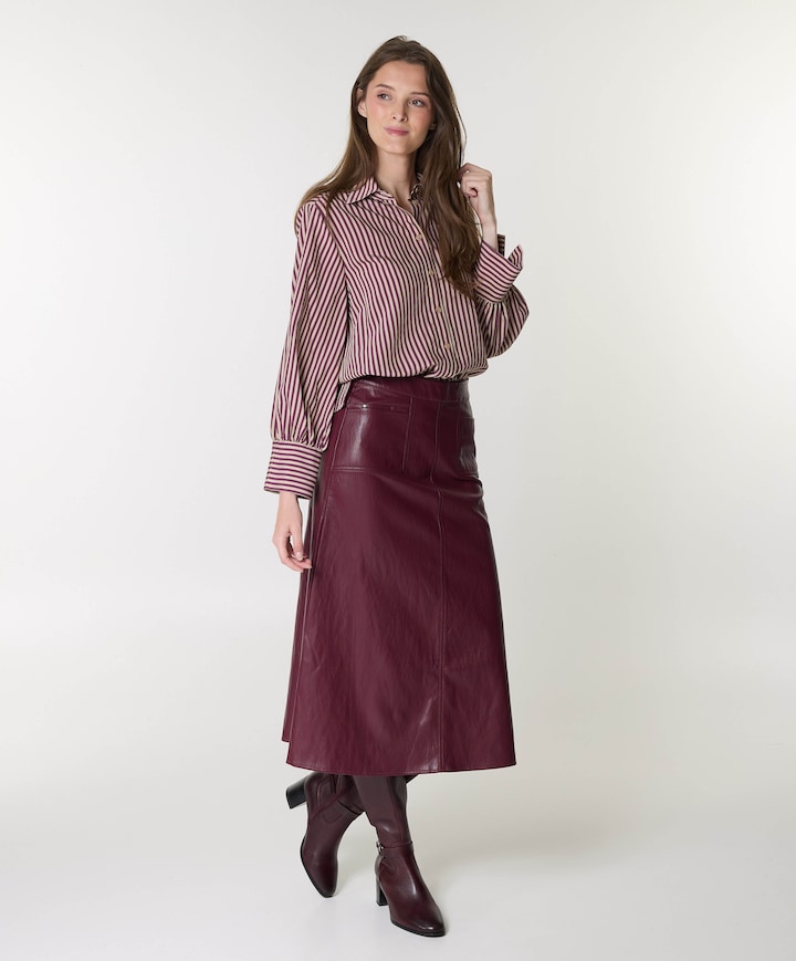Dames rok bordeaux