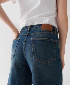 Lolah modern dames jeans blauw