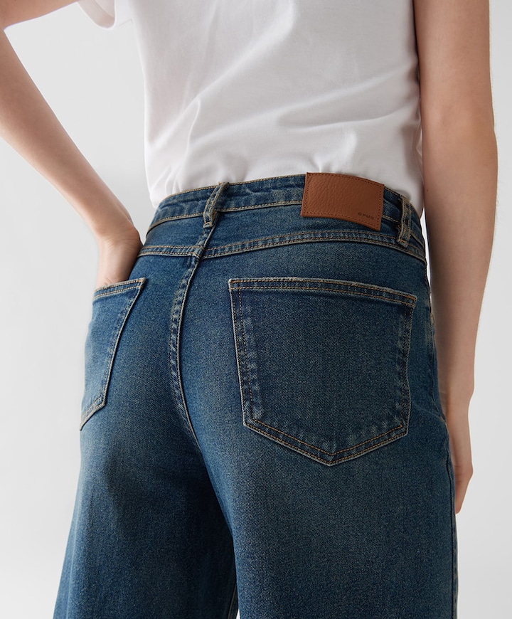 Lolah modern dames jeans blauw