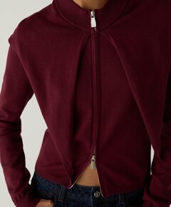 Dames vest bordeaux
