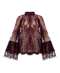 Dames blouse bordeaux