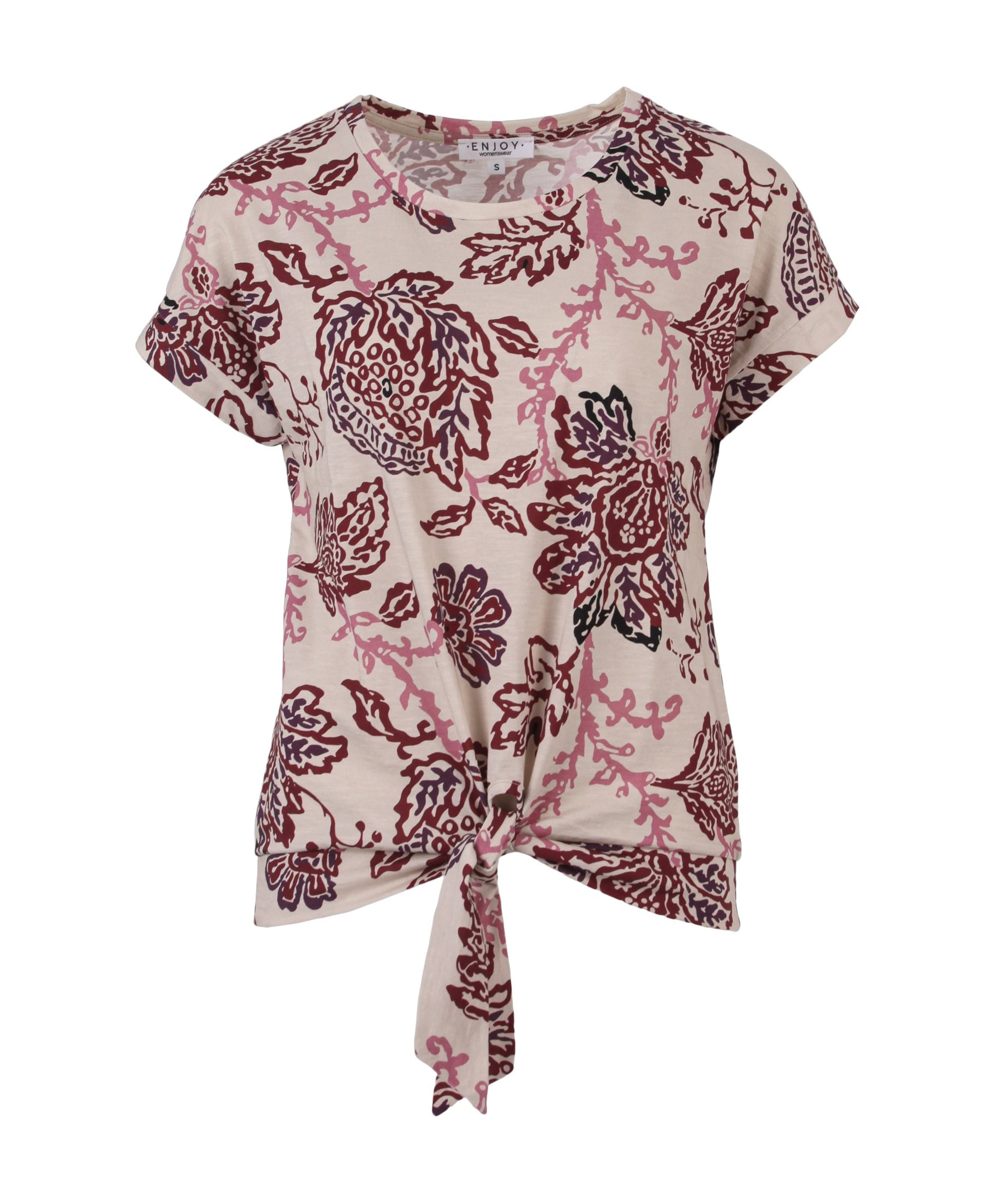 Dames T-shirt bordeaux