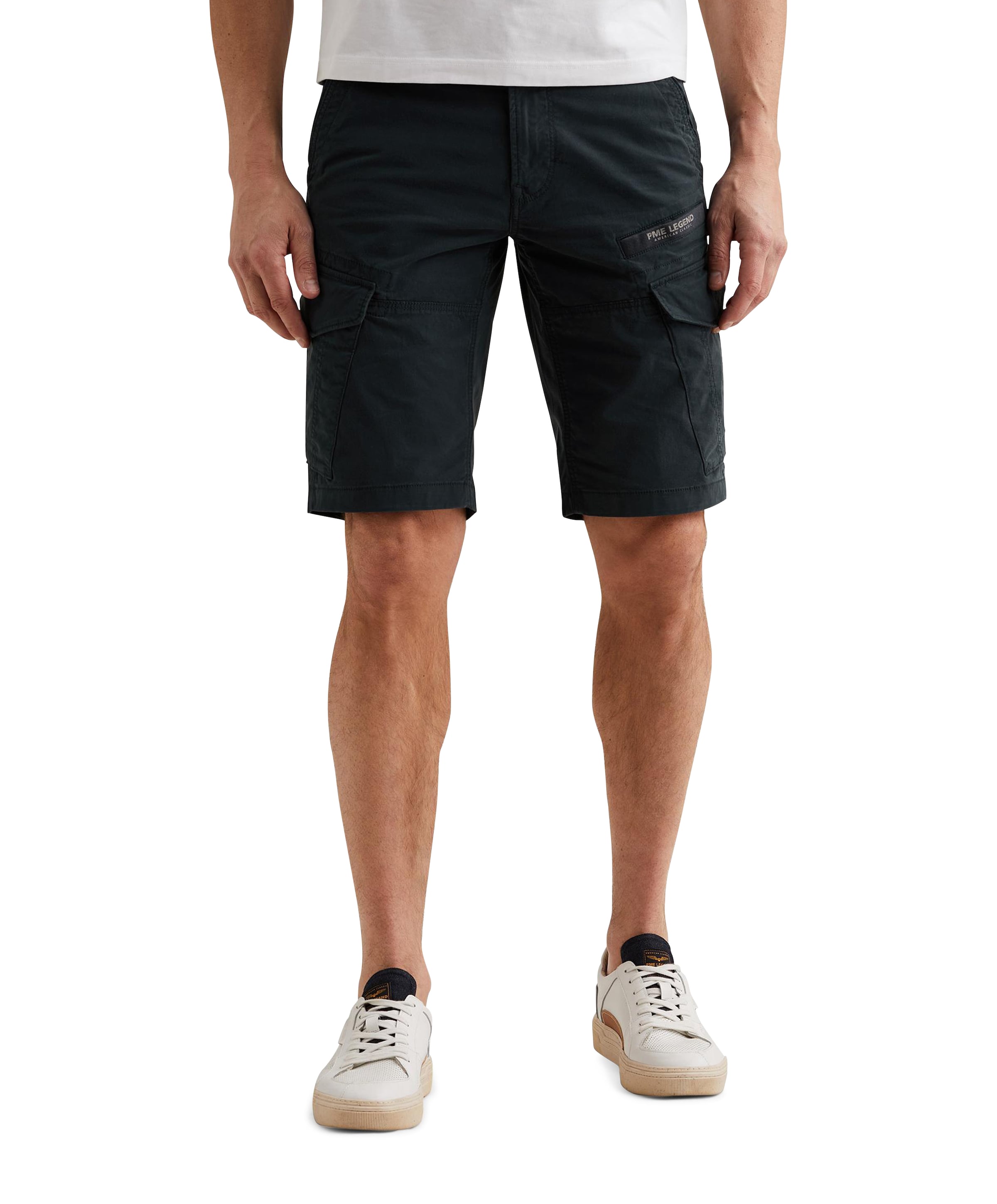 NORDROP CARGO SHORTS STRETCH TWILL heren korte broek blauw
