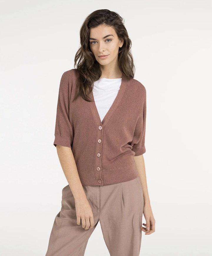 Dames vest roze