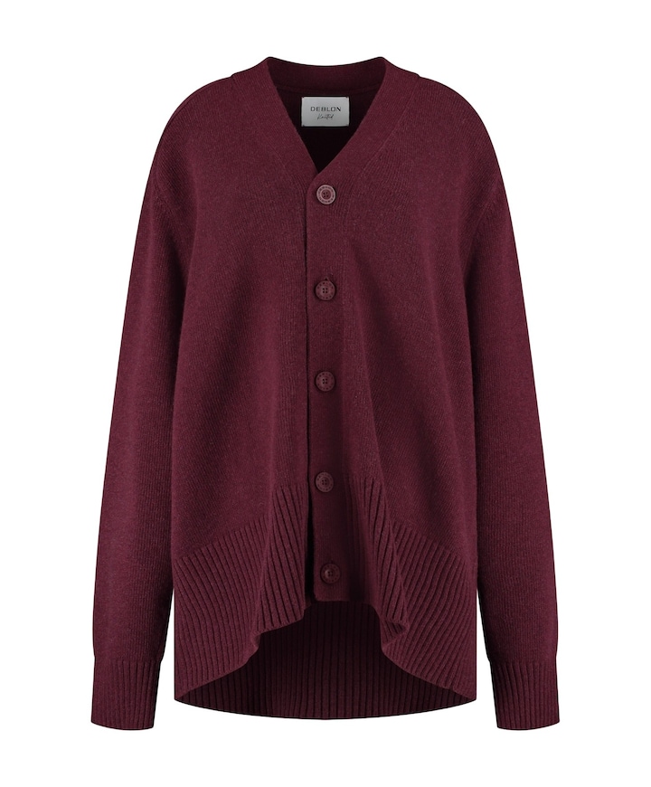 Dames vest bordeaux