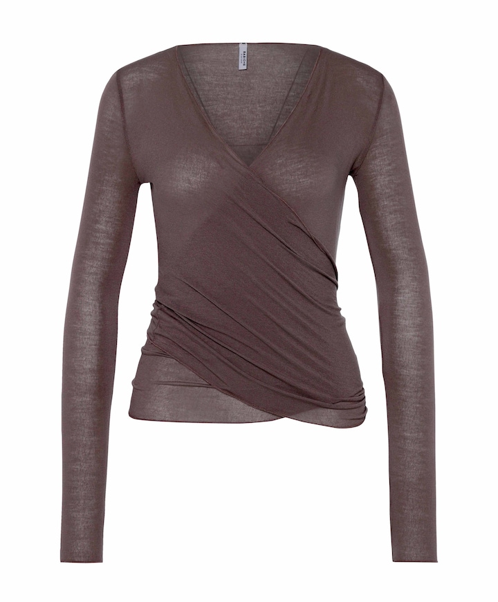 Dames vest bruin