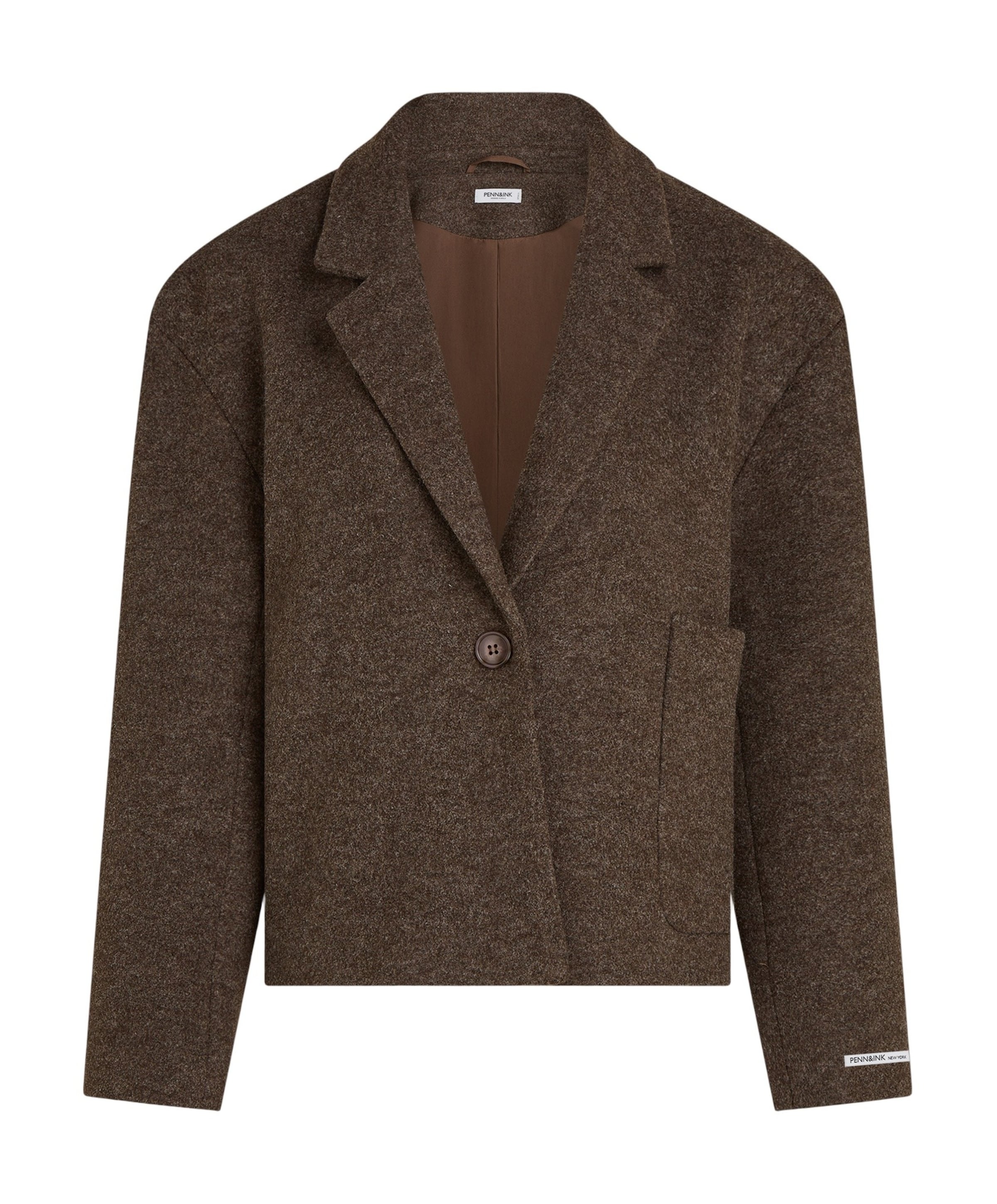 Dames blazer bruin