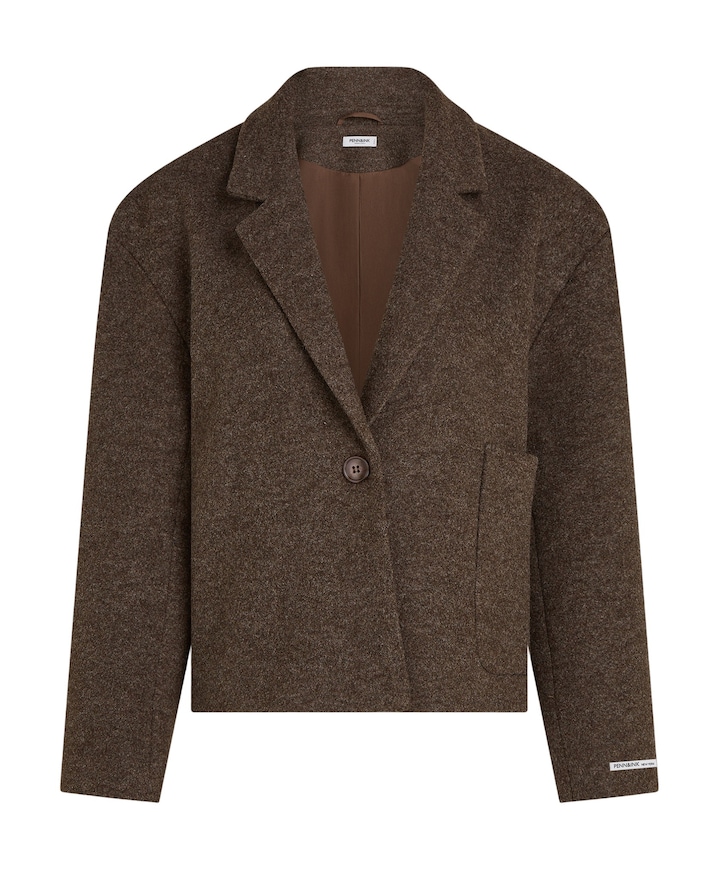 Dames blazer bruin