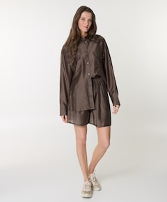 Dames blouse bruin