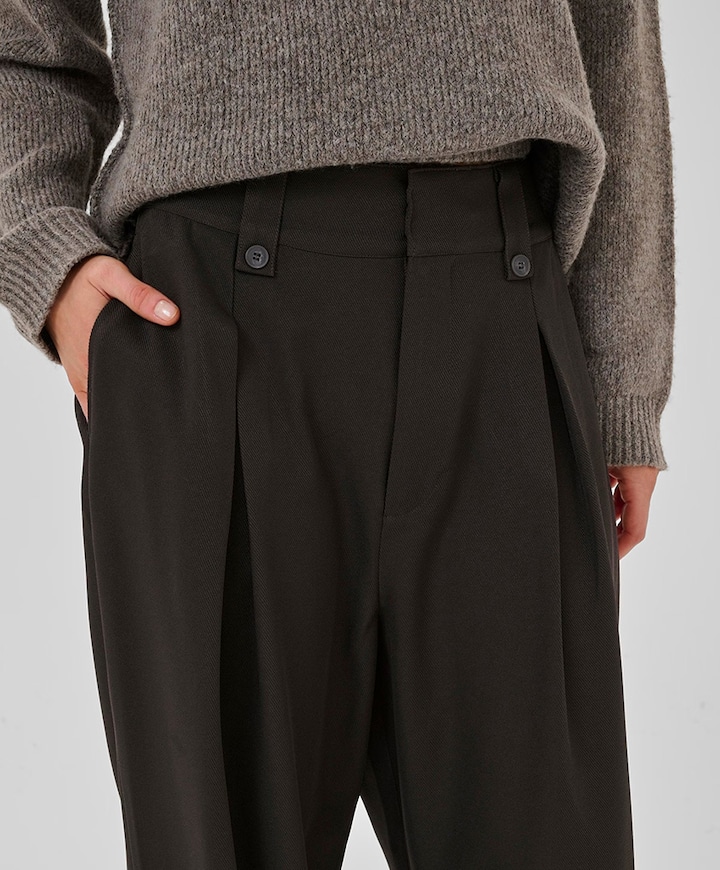 DisaMW High Wide Pant dames broek bruin