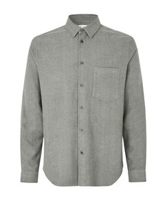 Heren overhemd lange mouw groen