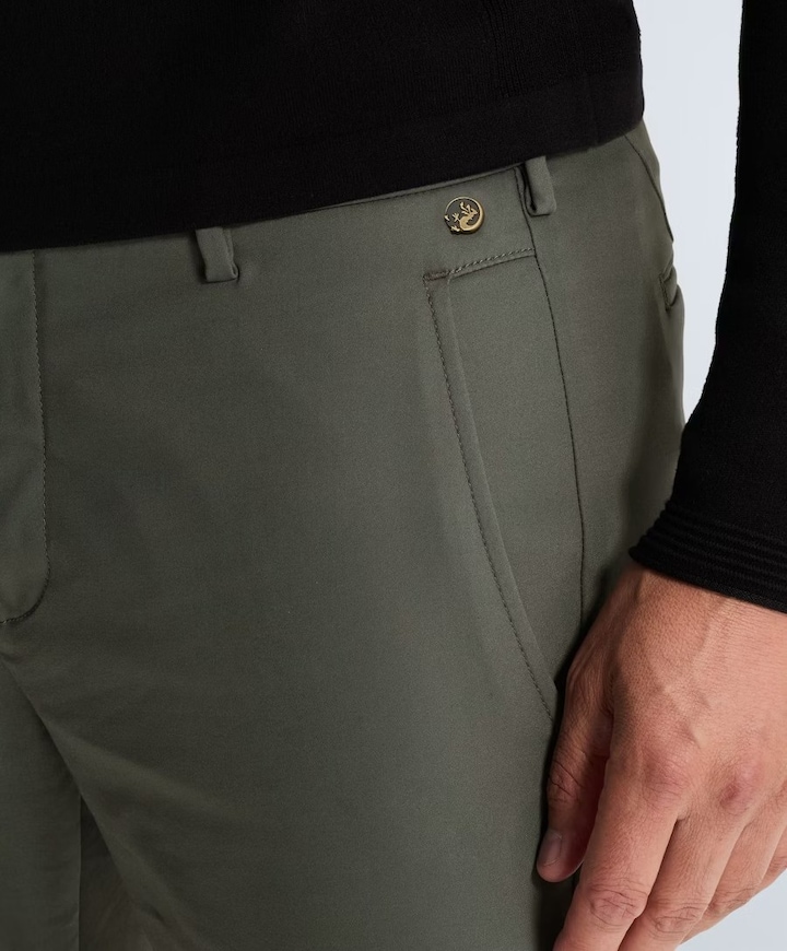 CYLAS TAPERED CHINO MEGDA POWER heren broek groen
