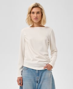 Dames longsleeve ecru