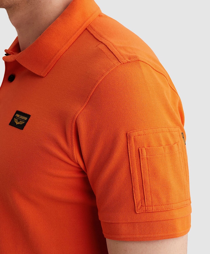 Heren polo oranje