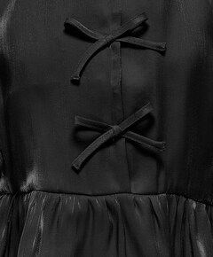 Meisjes blouse lange mouw zwart