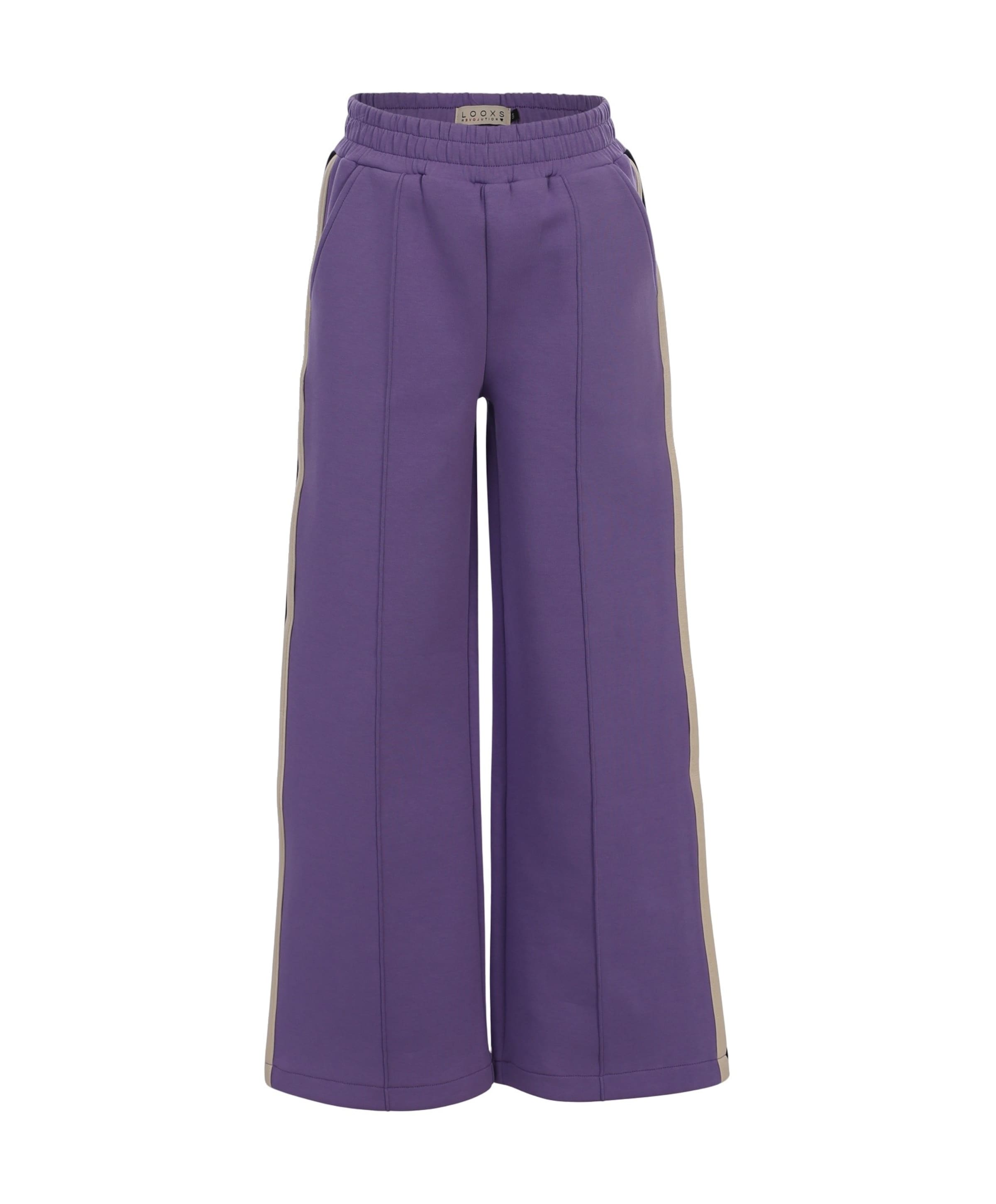 Little scuba wideleg  meisjes broek paars