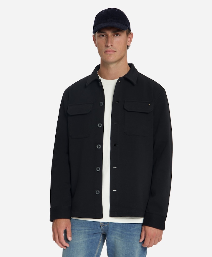Heren overshirt zwart