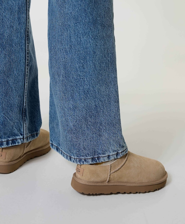 W classic micro dames clogs beige