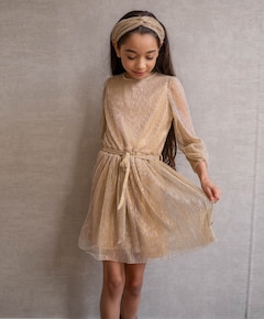 Meisjes jurk goud