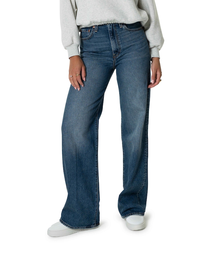 Ribcage wide leg H223 dames jeans blauw