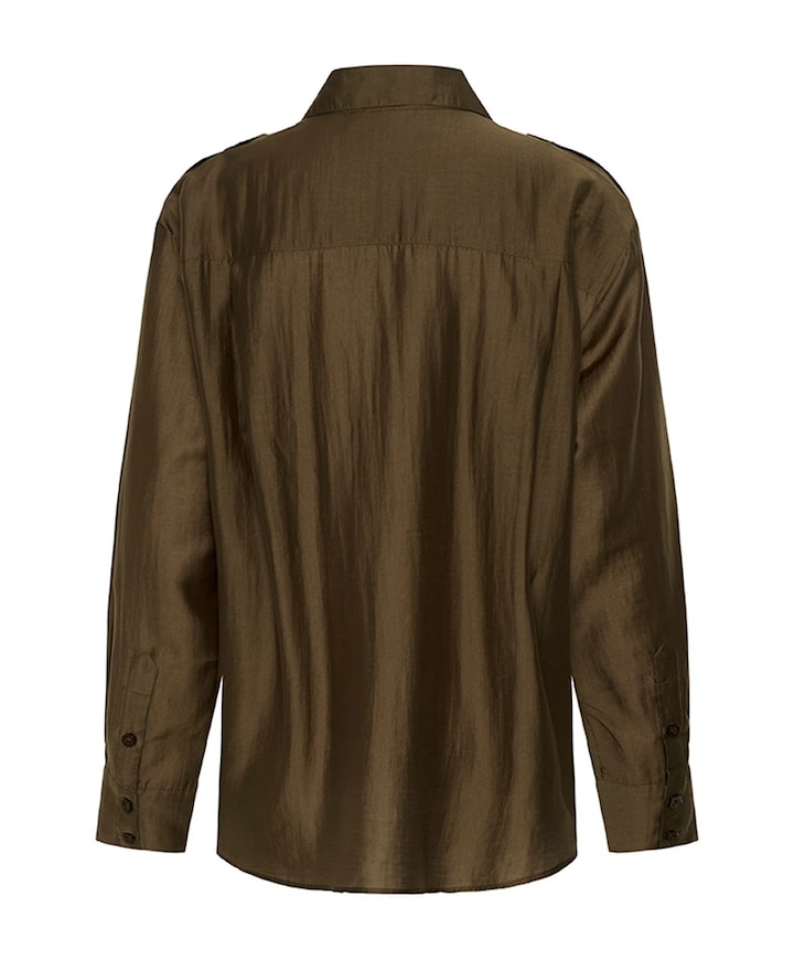 Dames blouse bruin