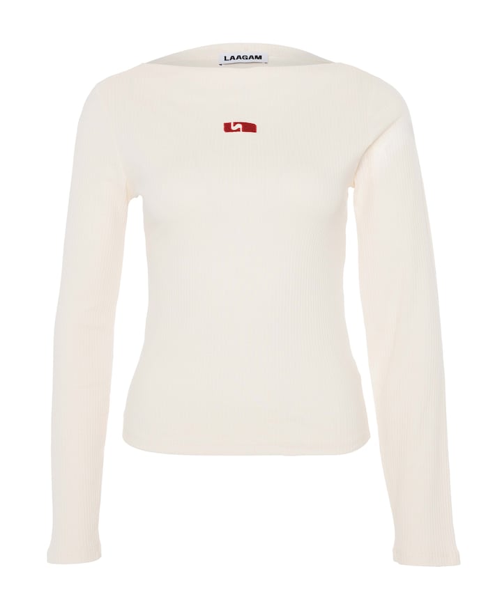 Dames longsleeve ecru