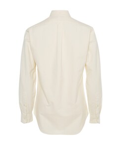 Heren overhemd lange mouw beige