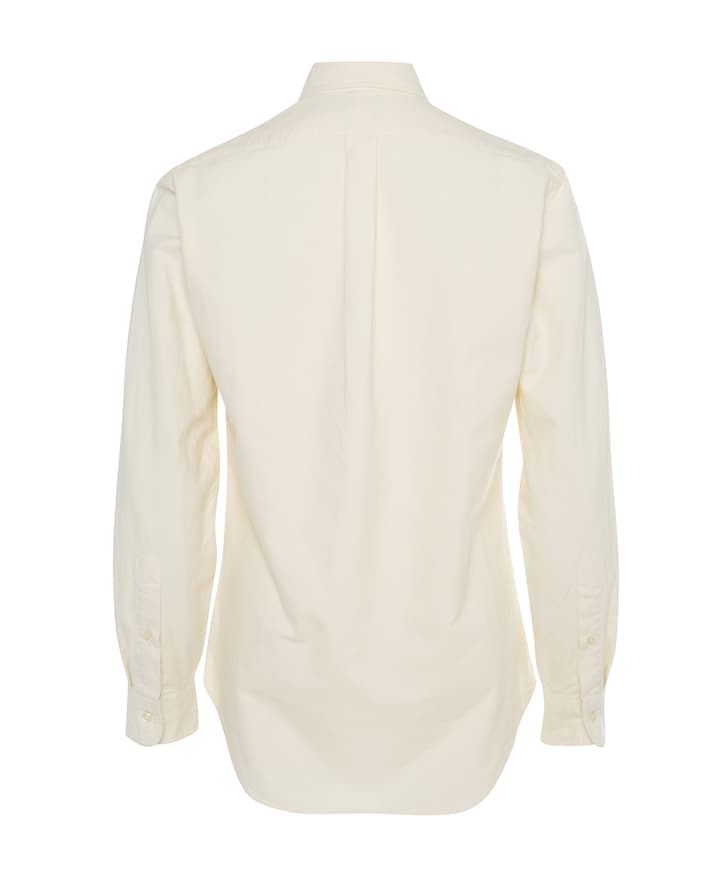 Heren overhemd lange mouw beige