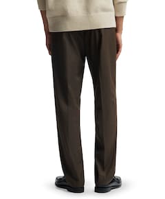Slim Elasticated Pant heren pantalon bruin