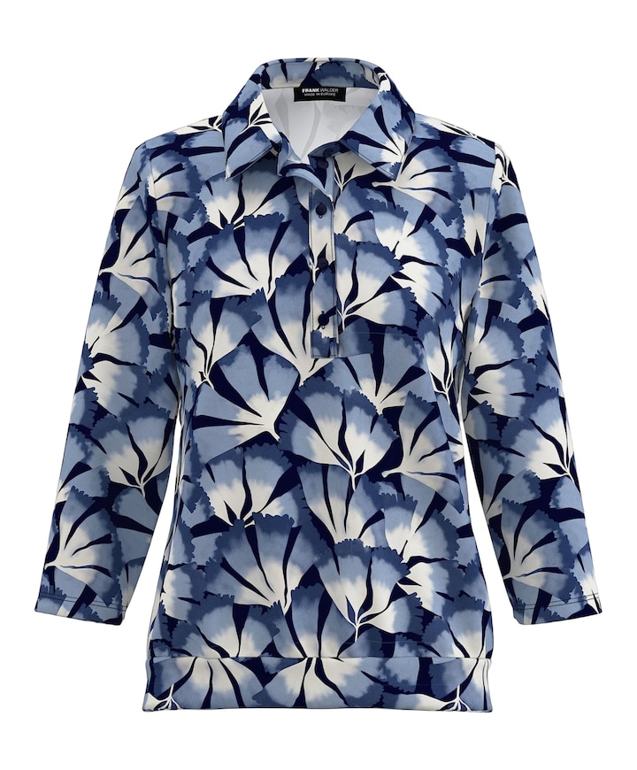 Dames polo blauw