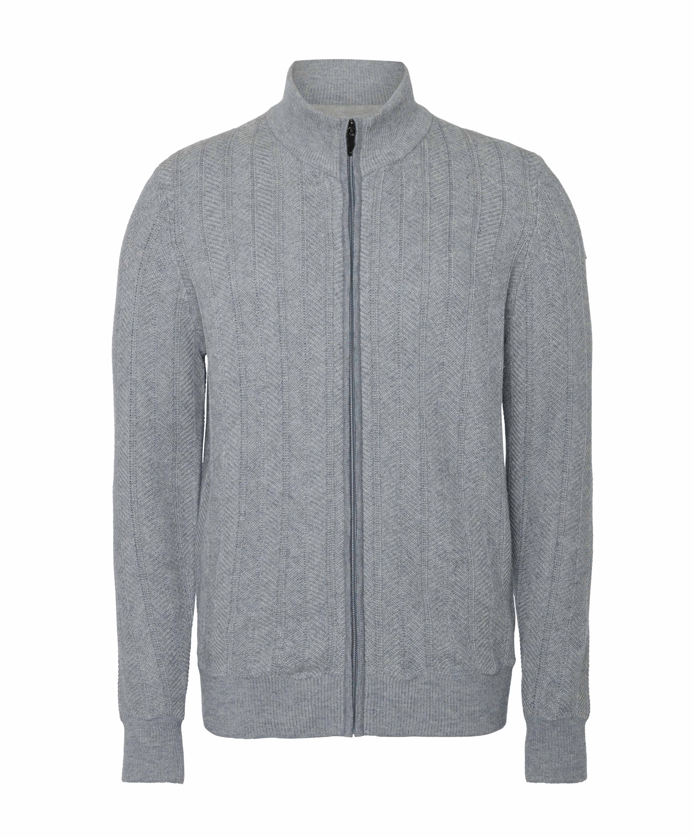 Heren vest grijs