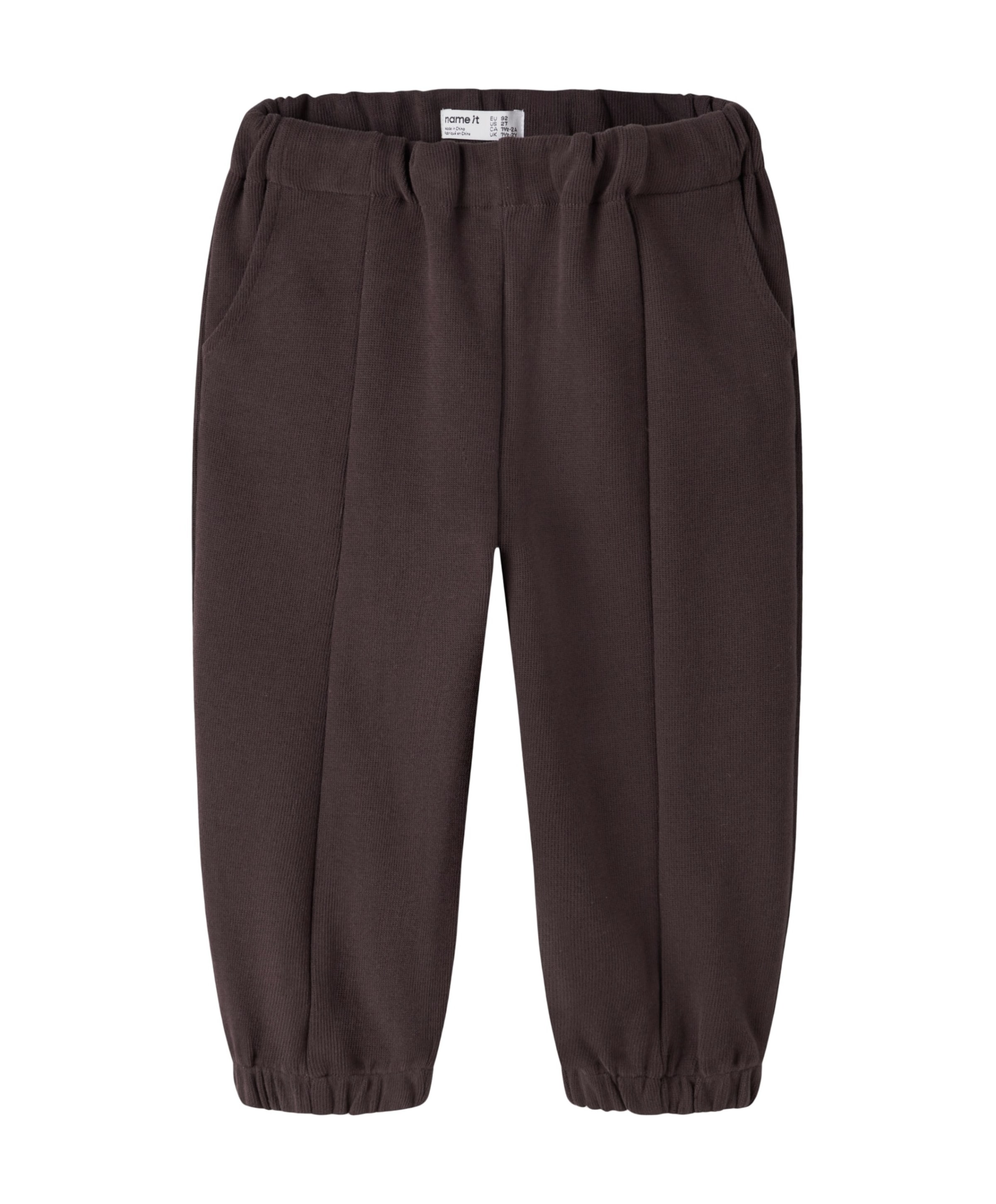 NMMOSBORNE BARREL SWEAT PANT meisjes broek bruin