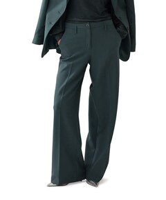 Wide legs foam uni dames broek groen