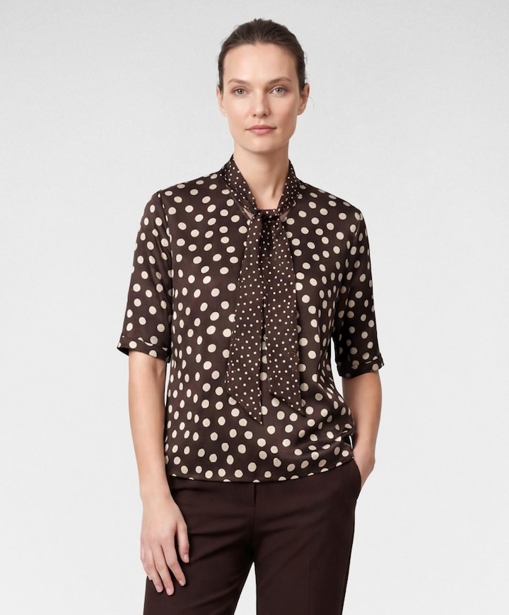 Dames T-shirt bruin