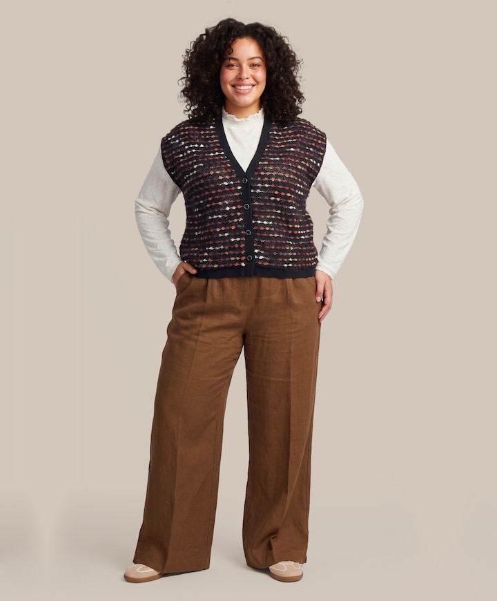Dames vest zwart